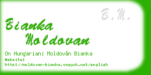 bianka moldovan business card